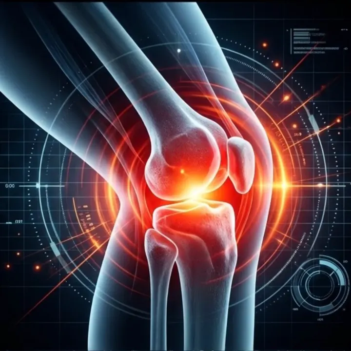 Ilustración de la articulación de la rodilla